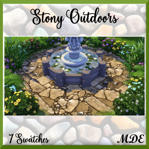 Maxis Match Stony Outdoors Terrain Set by mde - The Sims 4 Custom Content