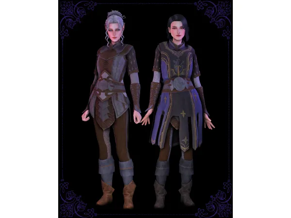Maxis Match Paladin Fem by moriel - The Sims 4 Custom Content