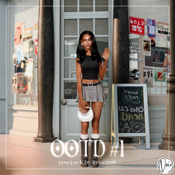 Mix OOTD posepack 1 by simsfinds - The Sims 4 Custom Content