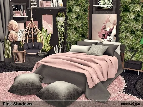 Alpha Pink Shadows by nesscasims - The Sims 4 Custom Content