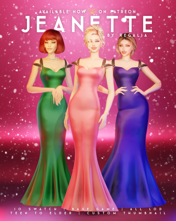 Mix JEANETTE by simsfinds - The Sims 4 Custom Content