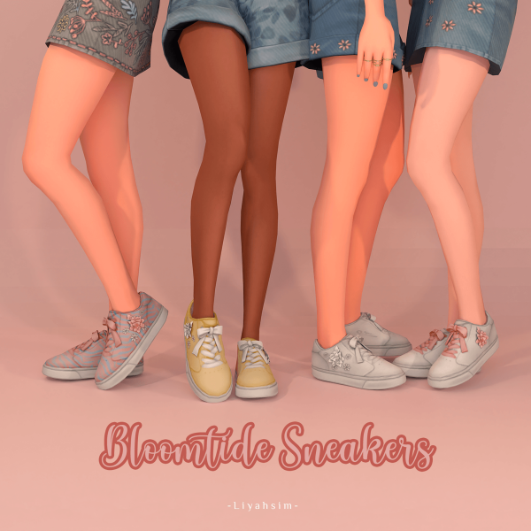 Mix Bloomtide Collection Sneakers by simsfinds - The Sims 4 Custom Content