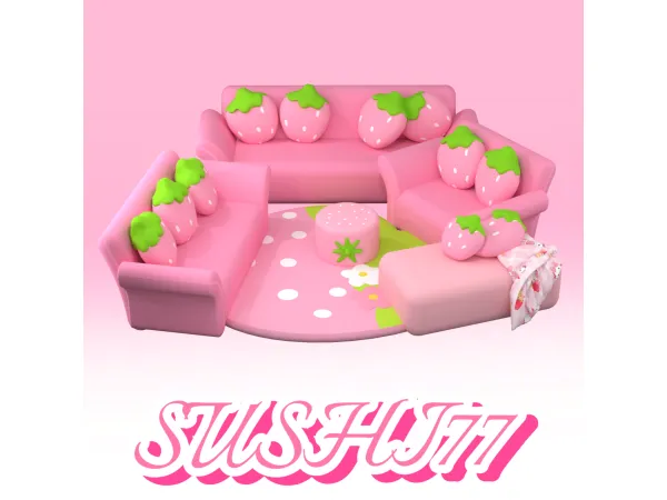 Maxis Match Girl's furniture by SUSHI77 - The Sims 4 Custom Content