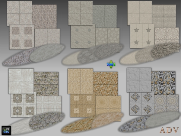 Mix Stone slabs and terrains by artedellavita_mabra - The Sims 4 Custom Content