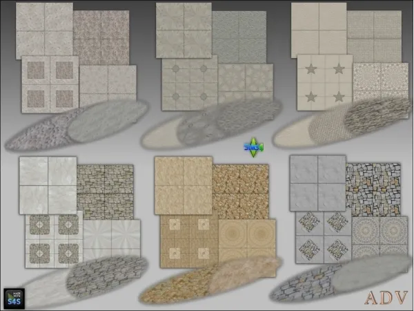 Mix Stone slabs and terrains - The Sims 4 Custom Content