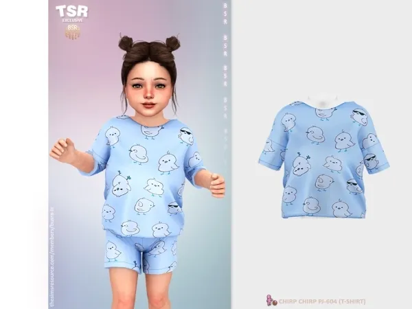 Mix ToddlerF CHIRP CHIRP PJ 604 - The Sims 4 Custom Content