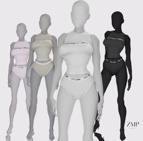 Maxis Match ZiimpXSkim Panties Top by simsfinds - The Sims 4 Custom Content