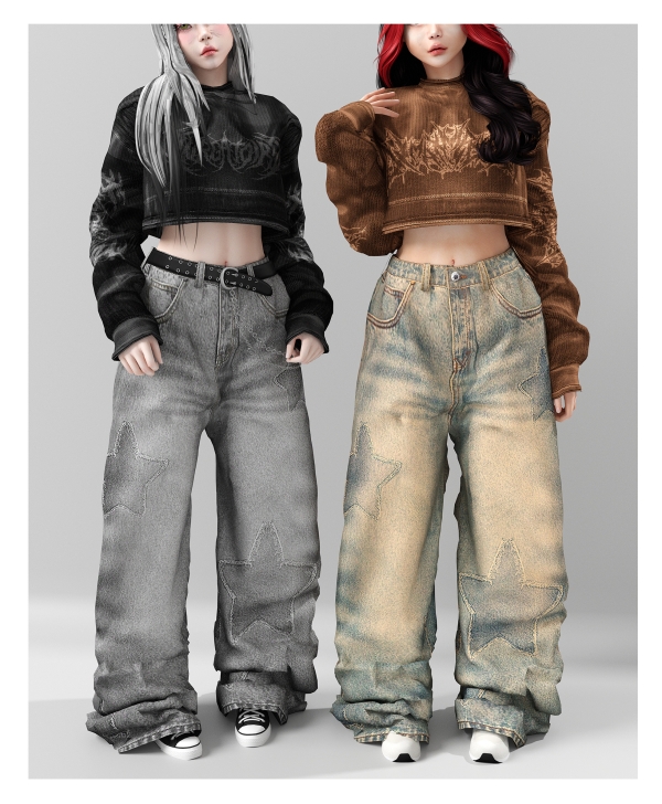 Alpha Boomer Mini Set by babyetears - The Sims 4 Custom Content