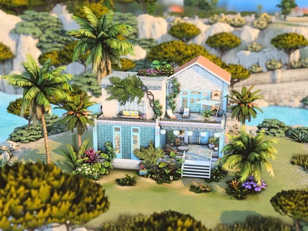 Maxis Match Vacay Haven Home - The Sims 4 Custom Content