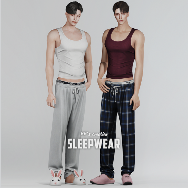 Alpha [KK] Sleepwear by simsfinds - The Sims 4 Custom Content