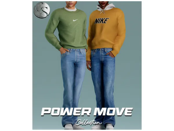 Alpha CAMUFLAJE Power Move Male Collection - The Sims 4 Custom Content