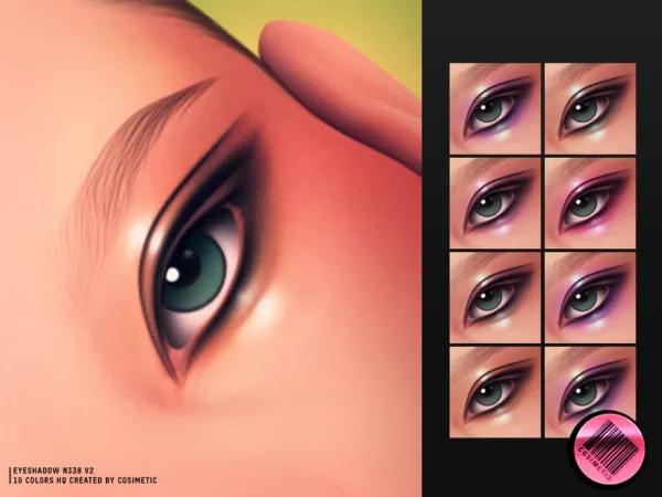Maxis Match MM Eyeshadow N338 V2 by cosimetic - The Sims 4 Custom Content