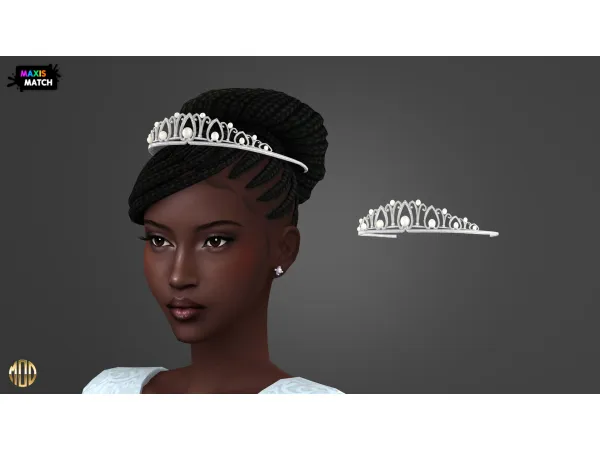 Maxis Match Le Jardin P1 Tiara by Modco Studios - The Sims 4 Custom Content
