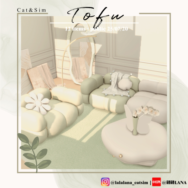 Maxis Match [LANA] Tofu Set by simsfinds - The Sims 4 Custom Content