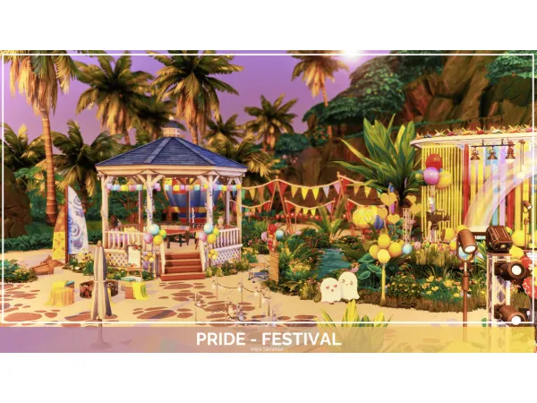 Maxis Match Pride Festival NO by simsfinds - The Sims 4 Custom Content