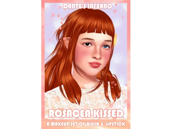 Maxis Match Rosacea kissed makeup set by see you - The Sims 4 Custom Content