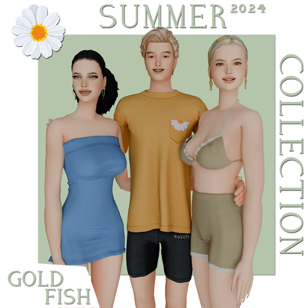 Alpha Summer clothing collection for CF by simsfinds - The Sims 4 Custom Content
