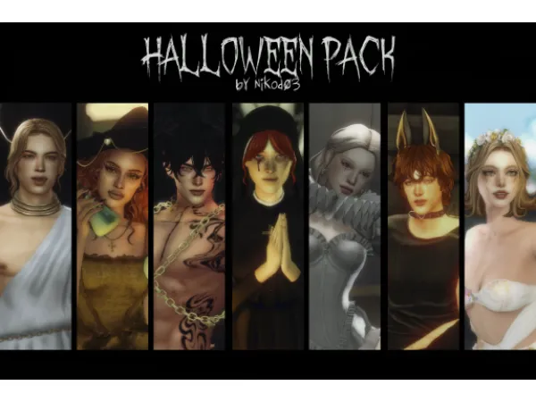 Mix halloween pack by nikod03 - The Sims 4 Custom Content