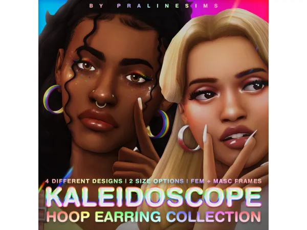 KALEIDOSCOPE Hoop Earring Collection by Pralinesims