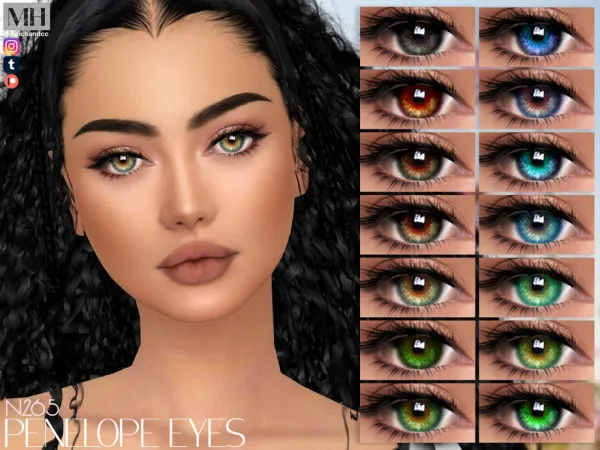 Alpha Penelope Eyes N265 by magichandcc - The Sims 4 Custom Content