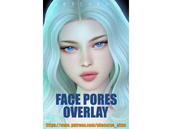 Alpha Face pores and 2D lashes for your sims sims by obscurus - The Sims 4 Custom Content