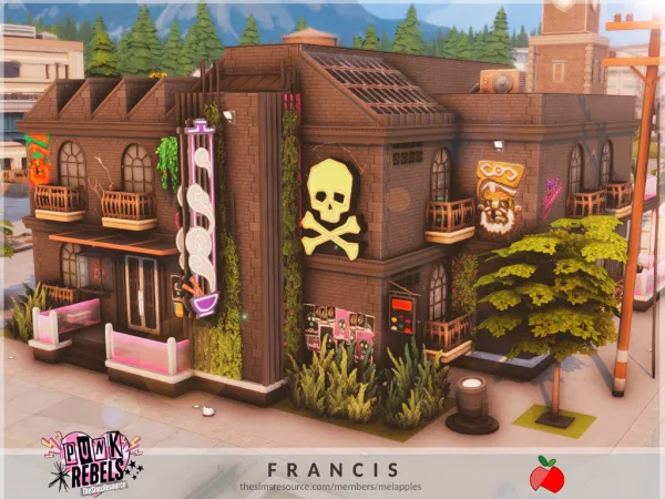 Mix PUNK REBELS Francis by melanieapples - The Sims 4 Custom Content