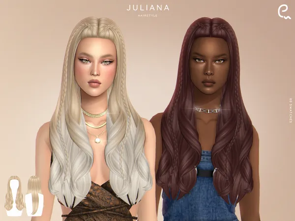 Maxis Match Juliana Hairstyle by simsfinds - The Sims 4 Custom Content