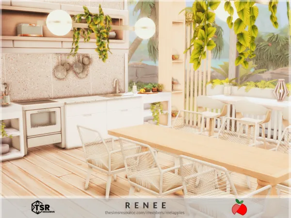Mix Renee kitchen by melanieapples - The Sims 4 Custom Content