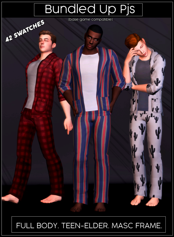 Maxis Match Bundled Up Pjs by simsfinds - The Sims 4 Custom Content