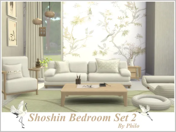 Maxis Match Shoshin Bedroom Set (Part 2) by thesimsresource - The Sims 4 Custom Content