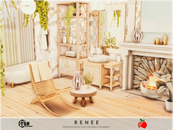 Mix Renee bathroom - The Sims 4 Custom Content