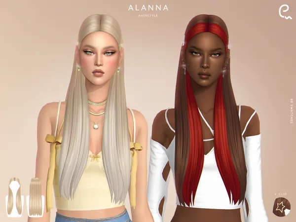 Maxis Match Alanna Hairstyle by simsfinds - The Sims 4 Custom Content