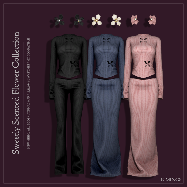 Alpha [RIMINGS] Sweetly Scented Flower Collection by simsfinds - The Sims 4 Custom Content