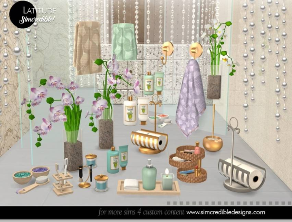 Alpha Latitude Decor by simcredible - The Sims 4 Custom Content