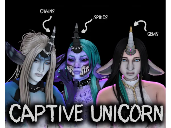 Captive Unicorn Set by OccultRadio