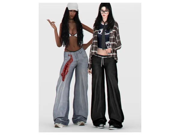 Charmed Low Baggy Jeans by backtrackcc