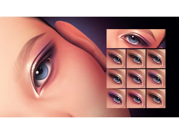 Maxis Match Mireya Soft Eyeshadow MC14 V2 by Cosimetic - The Sims 4 Custom Content