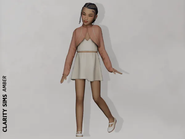 Alpha Amber Outfit Child by clarity-sims - The Sims 4 Custom Content