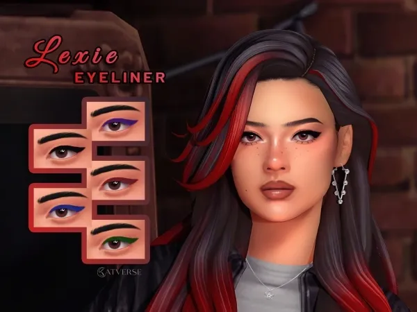 Mix Lexie Eyeliner by katverse - The Sims 4 Custom Content
