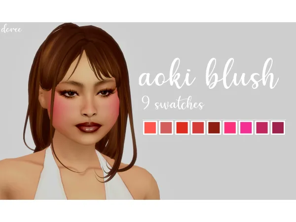 Maxis Match aoki blush by simsfinds - The Sims 4 Custom Content