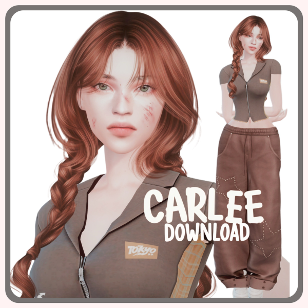 Alpha CARLEE SIM by poffysims - The Sims 4 Custom Content
