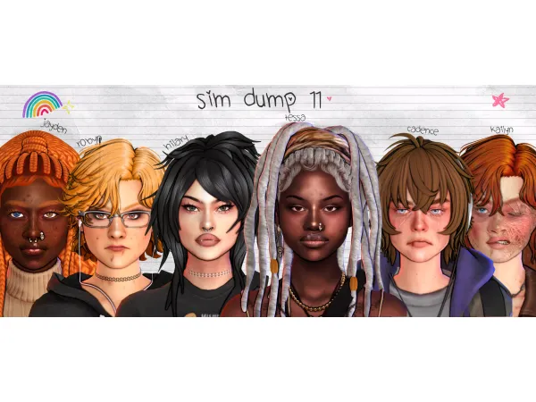 Maxis Match Sim Dump 11 by LybraOfficial - The Sims 4 Custom Content