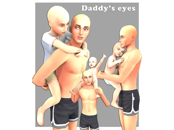 Alpha Daddy's eyes - The Sims 4 Custom Content