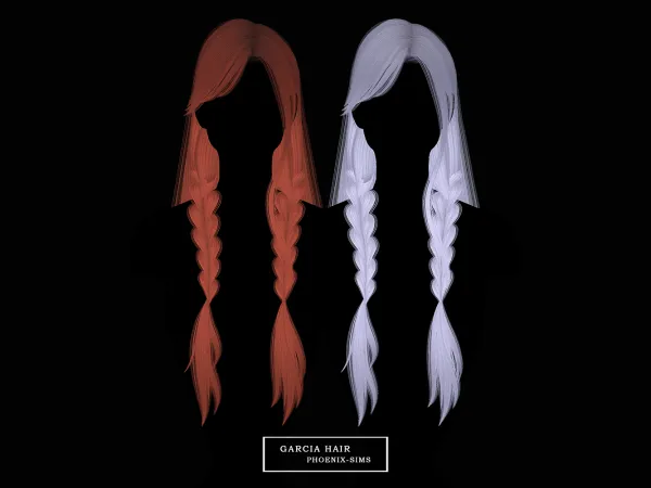 Alpha Garcia Hair by phoenixsims4 - The Sims 4 Custom Content