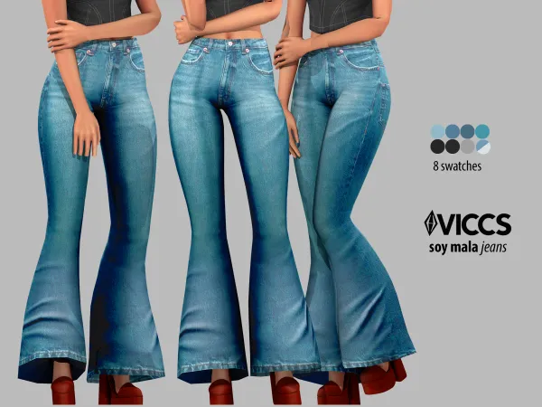 Alpha VICCS_SOY MALA JEANS (TEEN ELDER) - The Sims 4 Custom Content