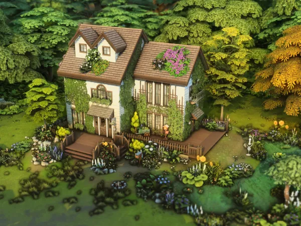 Maxis Match Cozy Glade Home by wrzosowemarzenia - The Sims 4 Custom Content