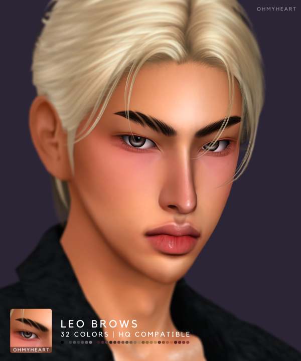 Alpha Leo Brows by ohmyheart - The Sims 4 Custom Content