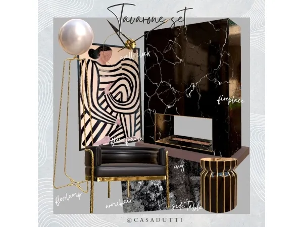 Alpha Tavarone set - The Sims 4 Custom Content