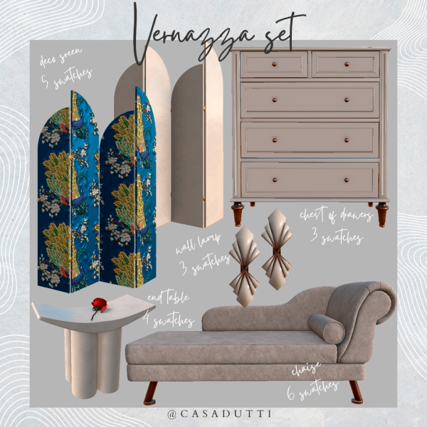 Alpha Vernazza Set by casadutti - The Sims 4 Custom Content