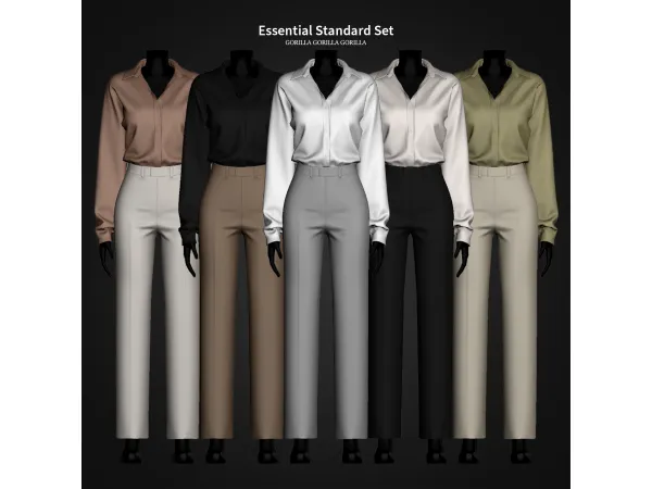 Alpha Essential Standard Set by gorillax3 - The Sims 4 Custom Content